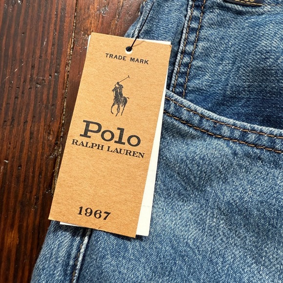 NWT Polo Ralph Lauren Jeans Mens 56Bx32 Prospect Straight Distressed - Picture 2 of 16